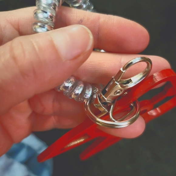 "Stabby Tabby"©️ Self Defense KittyCat Key Chain w/ Wristband 🔑 "Bottle Opener" - Picture 7 of 16